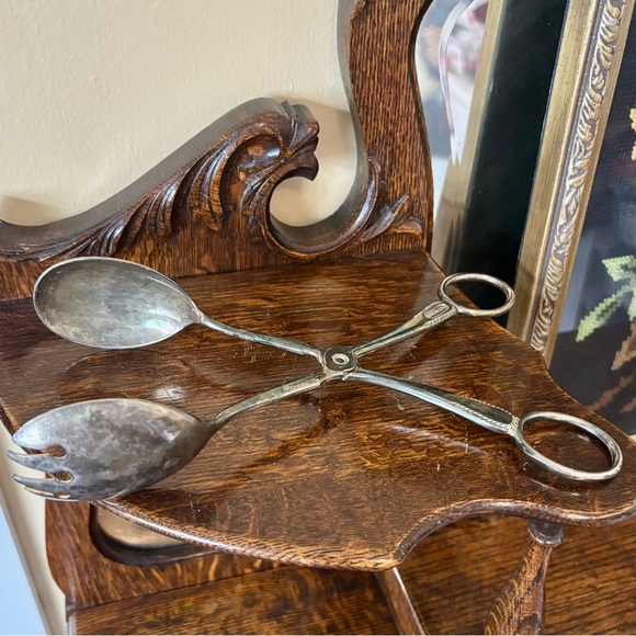 Brama| Vintage Silver Salad Tongs Made in England - Picture 4 of 6